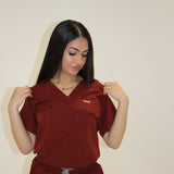 VICTORIA™ Slim Fit Joggers - Burgundy Velvet